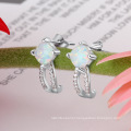Opal Stone Hot Sale 925 sterling Silver Popular Jewelry Opal Earring for Women